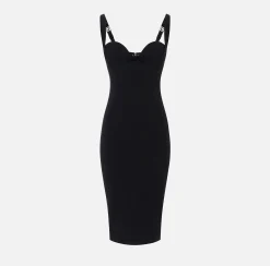 Elisabetta Franchi Abito Midi In Crepe Con Fiocchi^ Abiti