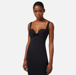 Elisabetta Franchi Abito Midi In Crepe Con Fiocchi^ Abiti