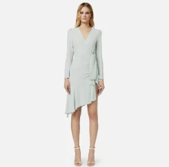 Elisabetta Franchi Abito Midi In Georgette Di Viscosa^ Abiti