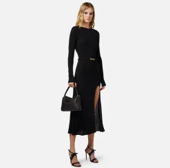 Elisabetta Franchi Abito Midi In Jersey Con Cintura^ Abiti