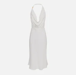 Elisabetta Franchi Abito Midi In Viscosa Jacquard Con Scollatura Sulla Schiena^ Abiti