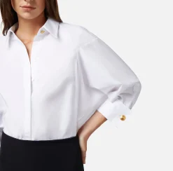 Elisabetta Franchi Abito Red Carpet Combinato In Cotone E Crepe^ Abiti