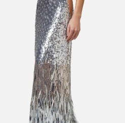 Elisabetta Franchi Abito Red Carpet Con Frange E Paillettes^ Red Carpet