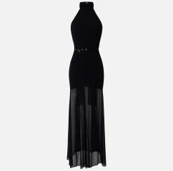 Elisabetta Franchi Abito Red Carpet In Crepe Con Scollo All'Americana^ Abiti
