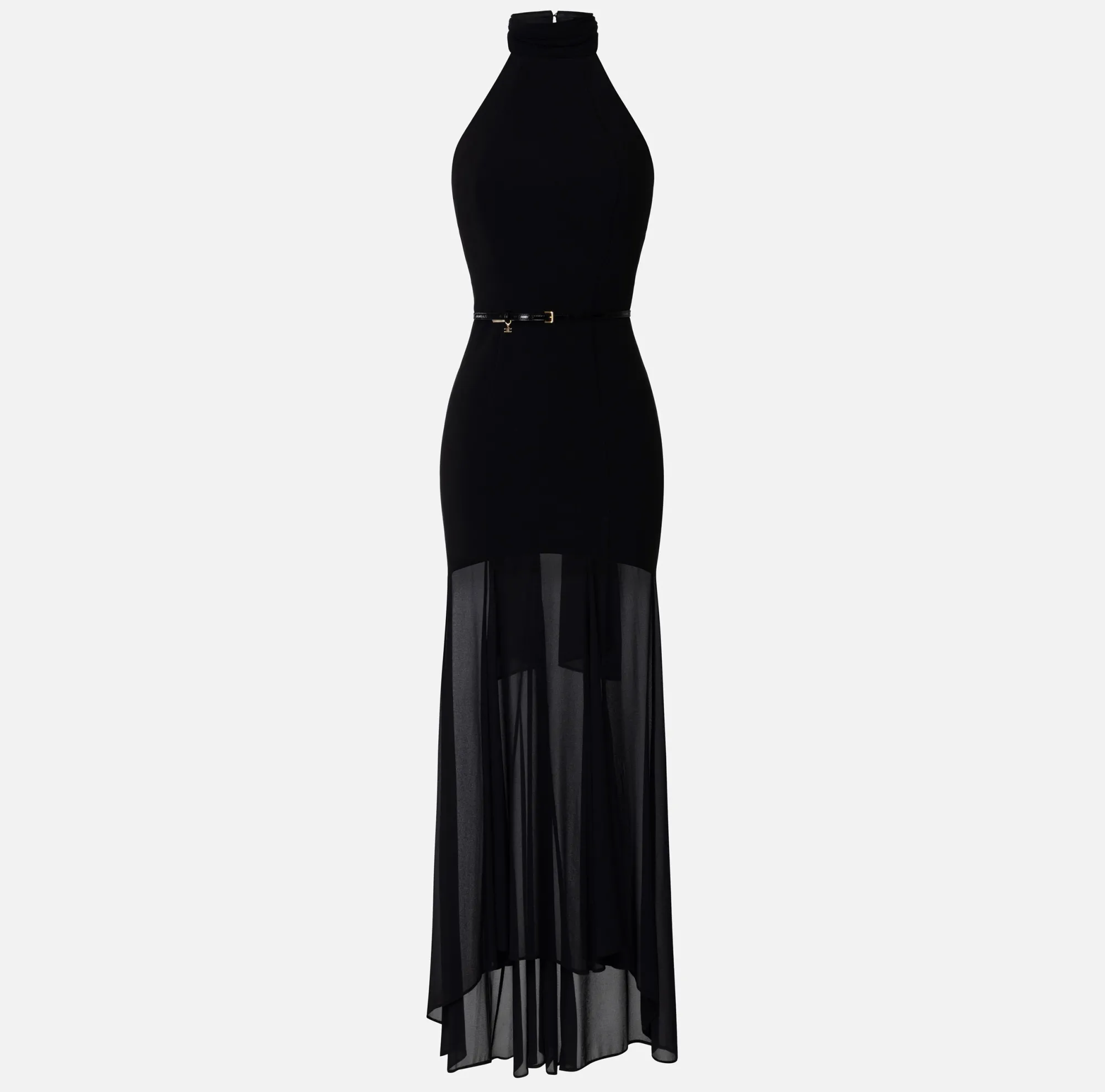 Elisabetta Franchi Abito Red Carpet In Crepe Con Scollo All'Americana^ Abiti