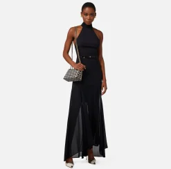 Elisabetta Franchi Abito Red Carpet In Crepe Con Scollo All'Americana^ Abiti