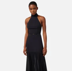 Elisabetta Franchi Abito Red Carpet In Crepe Con Scollo All'Americana^ Abiti