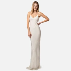 Elisabetta Franchi Abito Red Carpet In Georgette Ricamata^ Abiti