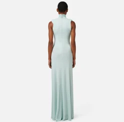 Elisabetta Franchi Abito Red Carpet In Jersey Con Cut Out E Collana^ Abiti