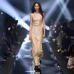 Elisabetta Franchi Abito Red Carpet In Jersey Con Paillettes^ Abiti