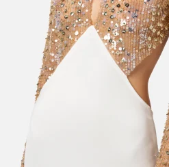 Elisabetta Franchi Abito Red Carpet In Jersey Con Corpetto Ricamato^ Abiti