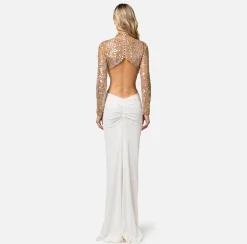 Elisabetta Franchi Abito Red Carpet In Jersey Con Corpetto Ricamato^ Abiti