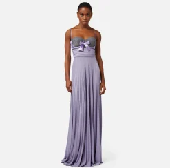 Elisabetta Franchi Abito Red Carpet In Jersey Lurex Con Reggiseno^ Abiti