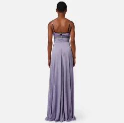 Elisabetta Franchi Abito Red Carpet In Jersey Lurex Con Reggiseno^ Abiti