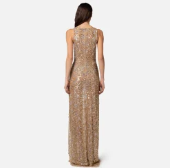 Elisabetta Franchi Abito Red Carpet In Paillettes Con Ricami A Jour^ Abiti