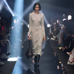 Elisabetta Franchi Abito Red Carpet In Paillettes Chevron^ Abiti