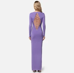 Elisabetta Franchi Abito Red Carpet In Rayon Con Criss-Cross^ Abiti