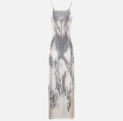 Elisabetta Franchi Abito Red Carpet In Tulle E Paillettes^ Abiti