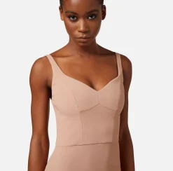 Elisabetta Franchi Abito Tubino In Crepe Stretch Con Zip^ Abiti