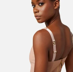Elisabetta Franchi Abito Tubino In Crepe Stretch Con Zip^ Abiti