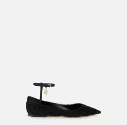 Elisabetta Franchi Ballerine In Tessuto Metallizzato^ Sneakers E Scarpe Basse