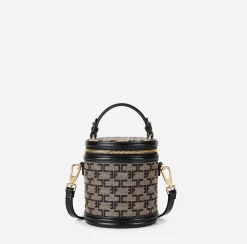 Elisabetta Franchi Bauletto Cilindro Monogram Travel^ Valigeria