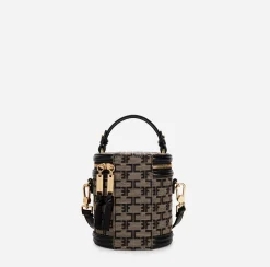 Elisabetta Franchi Bauletto Cilindro Monogram Travel^ Valigeria