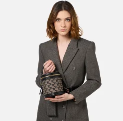 Elisabetta Franchi Bauletto Cilindro Monogram Travel^ Valigeria