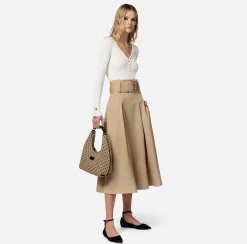 Elisabetta Franchi Body A Maniche Lunghe In Maglia A Coste^ Top, T-Shirt & Body