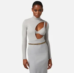 Elisabetta Franchi Body In Jersey Con Cut Out E Reggiseno^ Top, T-Shirt & Body