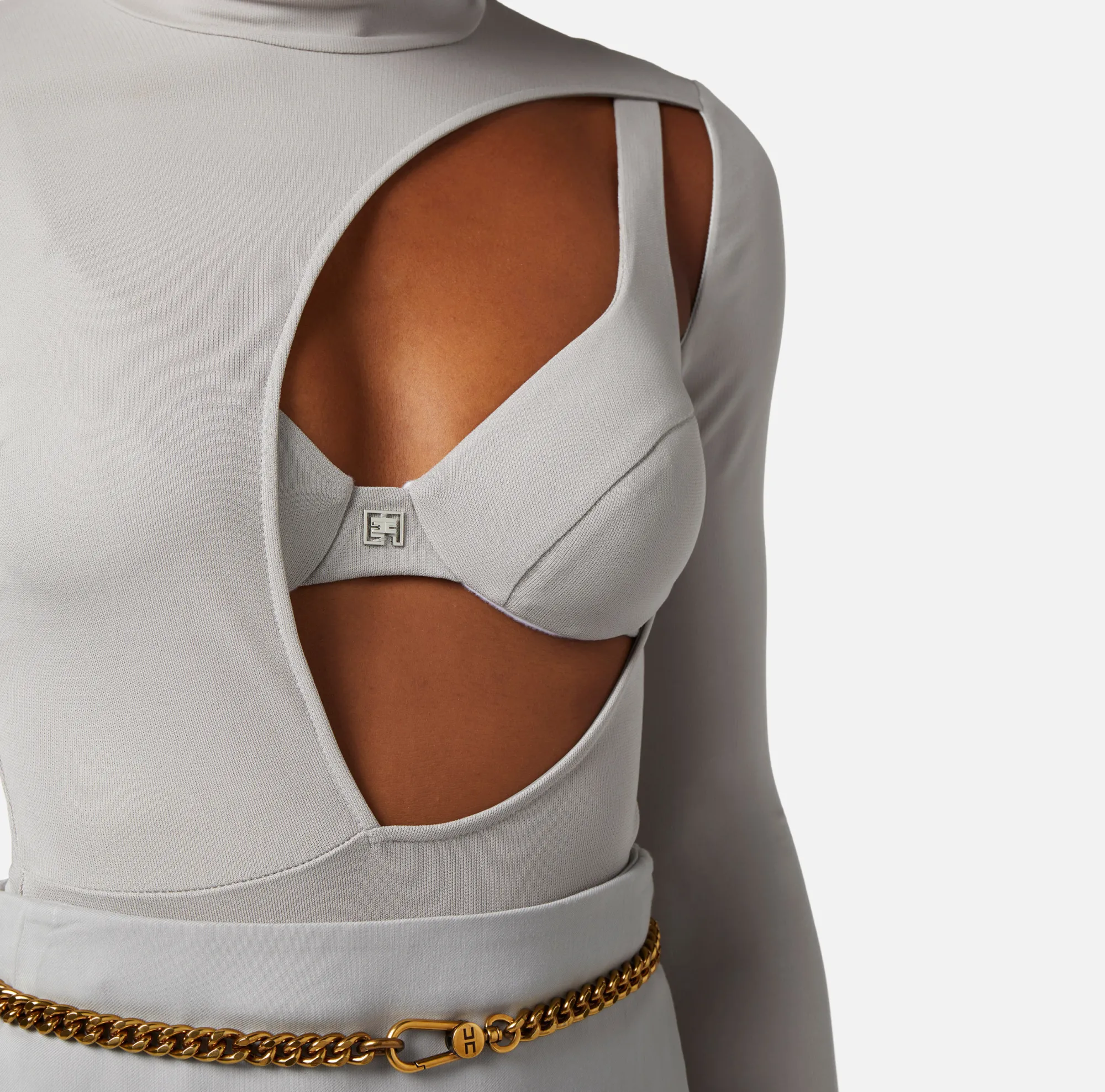 Elisabetta Franchi Body In Jersey Con Cut Out E Reggiseno^ Top, T-Shirt & Body