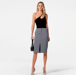 Elisabetta Franchi Body In Jersey Con Scollo Asimmetrico^ Top, T-Shirt & Body