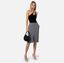 Elisabetta Franchi Body In Jersey Con Scollo Asimmetrico^ Top, T-Shirt & Body