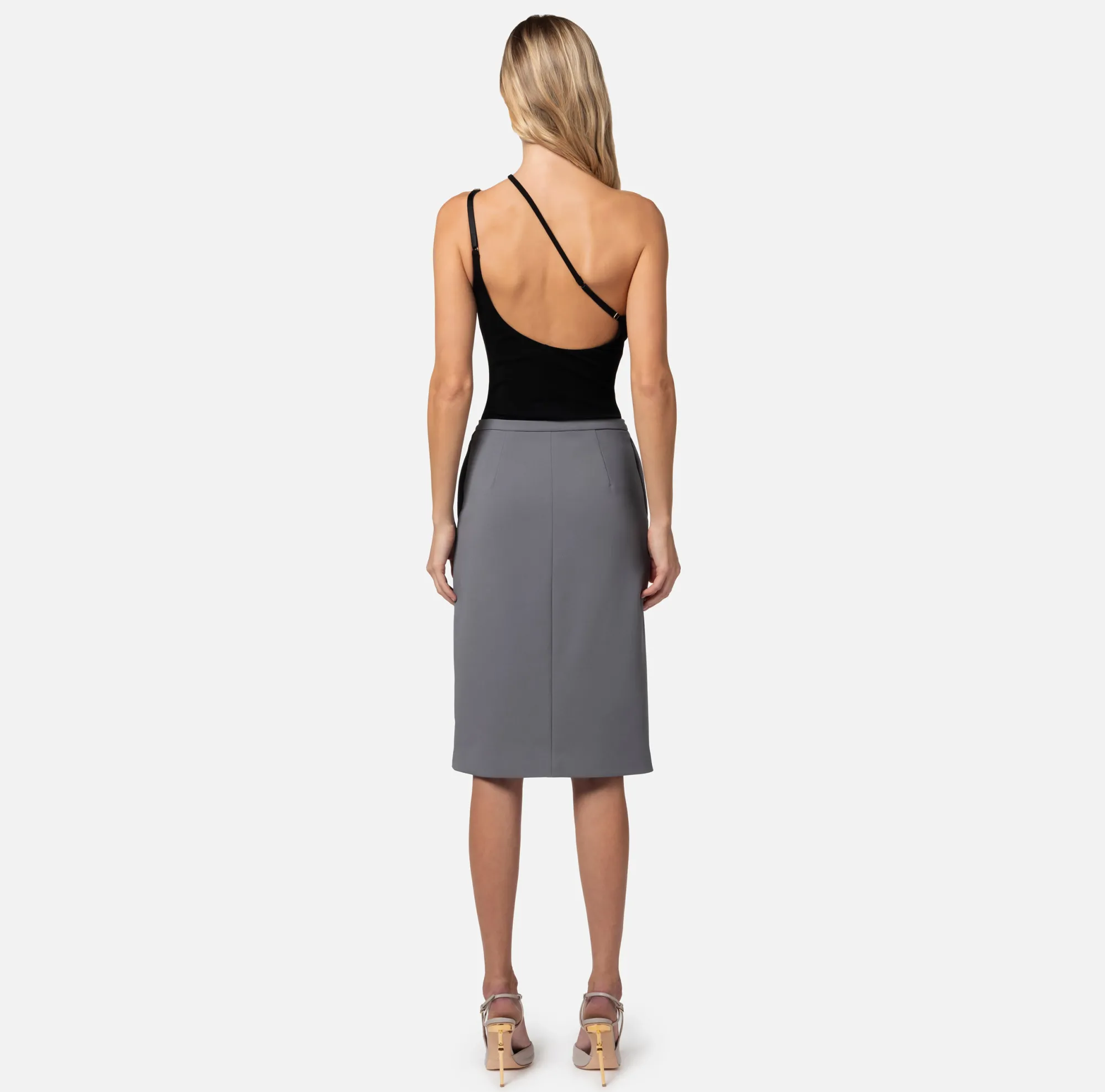 Elisabetta Franchi Body In Jersey Con Scollo Asimmetrico^ Top, T-Shirt & Body