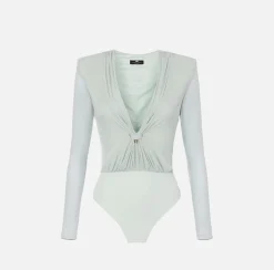 Elisabetta Franchi Body In Jersey Lurex Con Scollatura^ Top, T-Shirt & Body