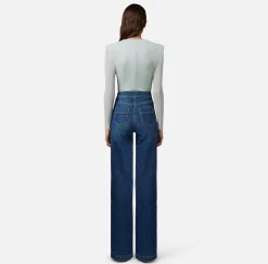 Elisabetta Franchi Body In Jersey Lurex Con Scollatura^ Top, T-Shirt & Body