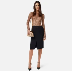Elisabetta Franchi Body In Paillettes Chevron^ Top, T-Shirt & Body