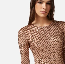 Elisabetta Franchi Body In Paillettes Chevron^ Top, T-Shirt & Body