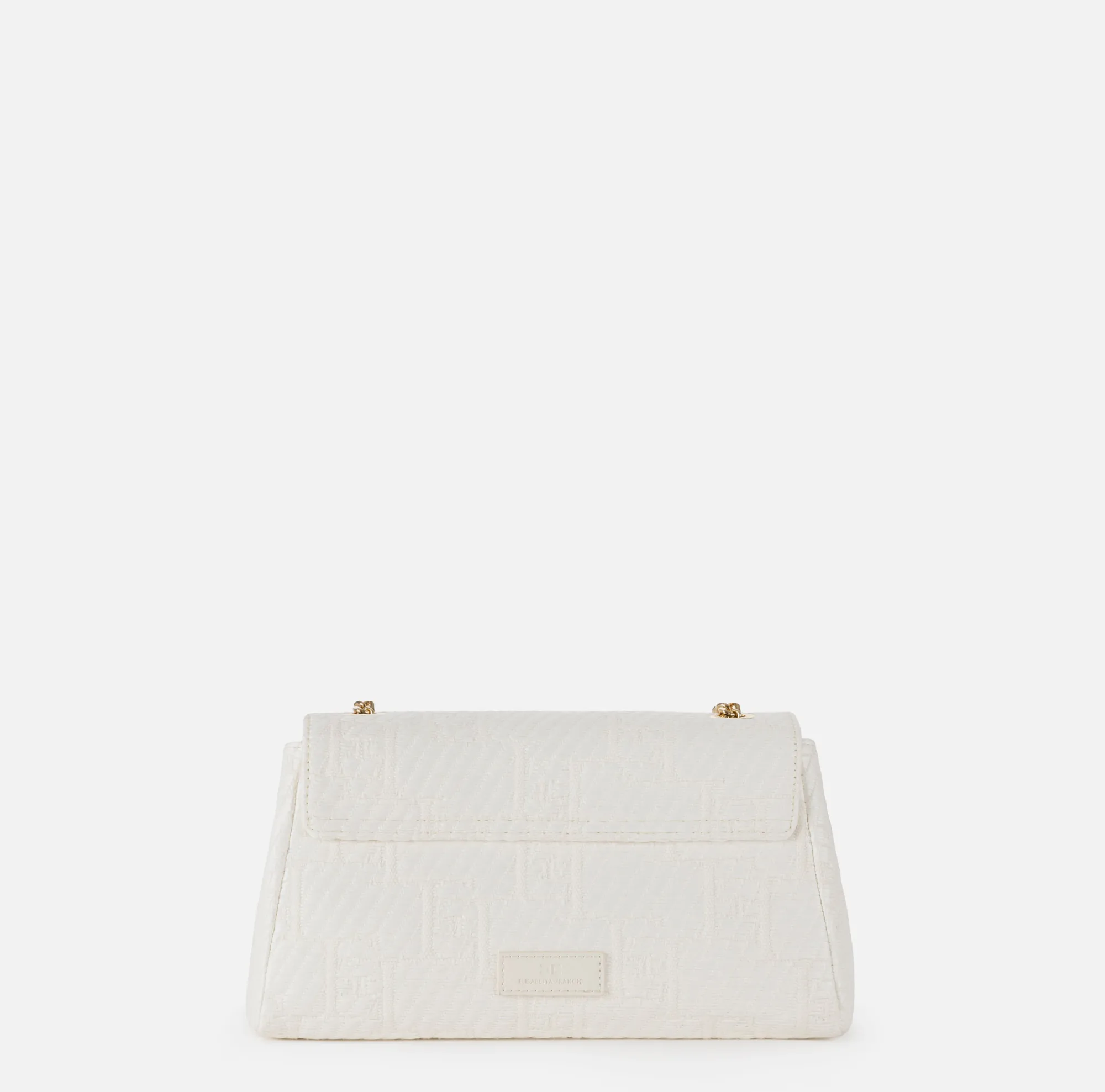 Elisabetta Franchi Borsa A Spalla In Rafia Jacquard^ Borse A Tracolla