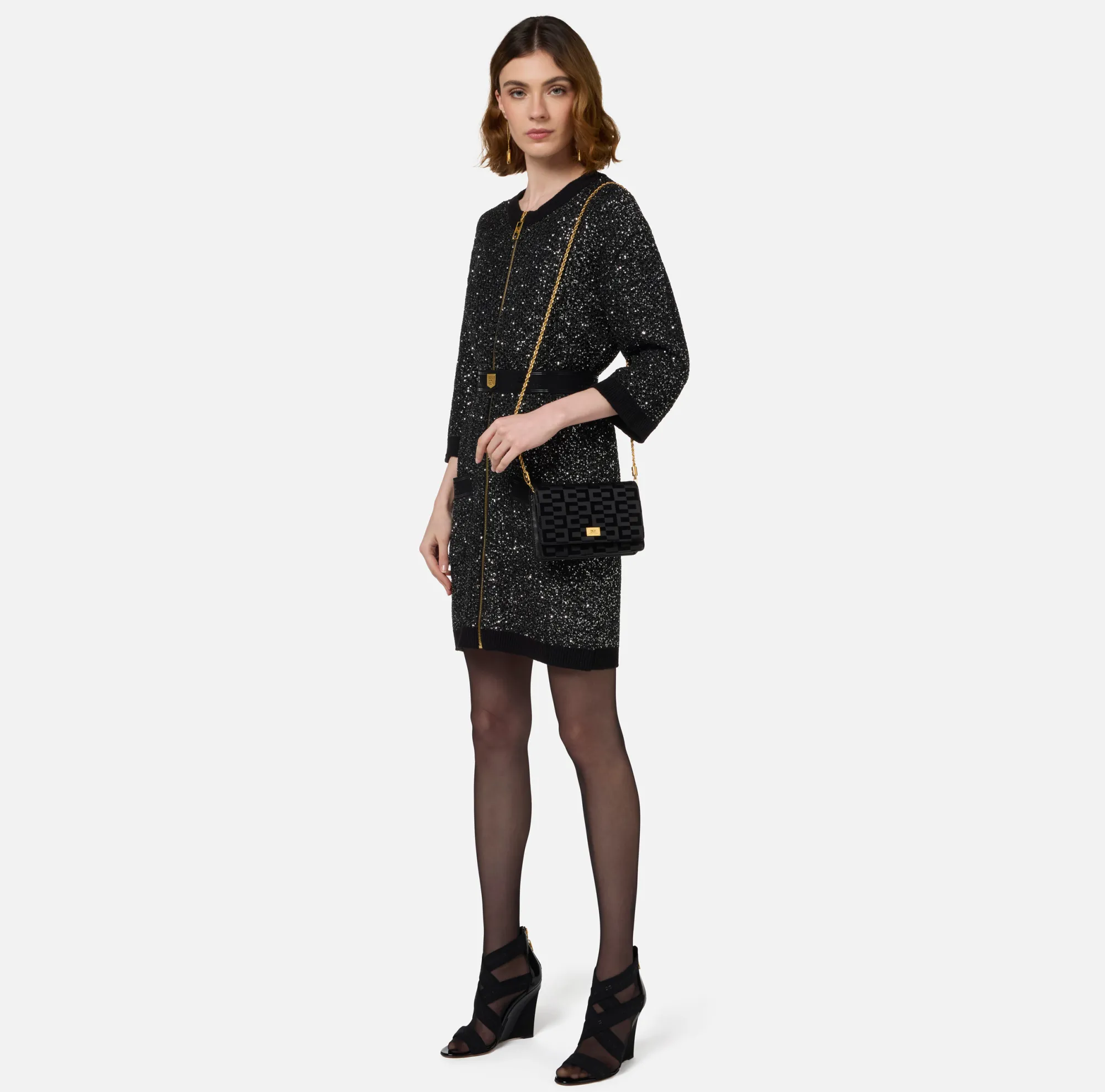 Elisabetta Franchi Borsa A Tracolla La Dame^ Borse A Tracolla