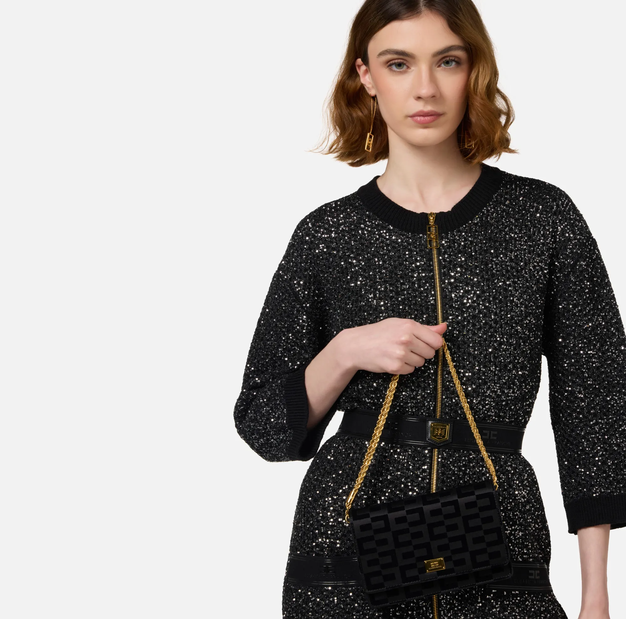 Elisabetta Franchi Borsa A Tracolla La Dame^ Borse A Tracolla