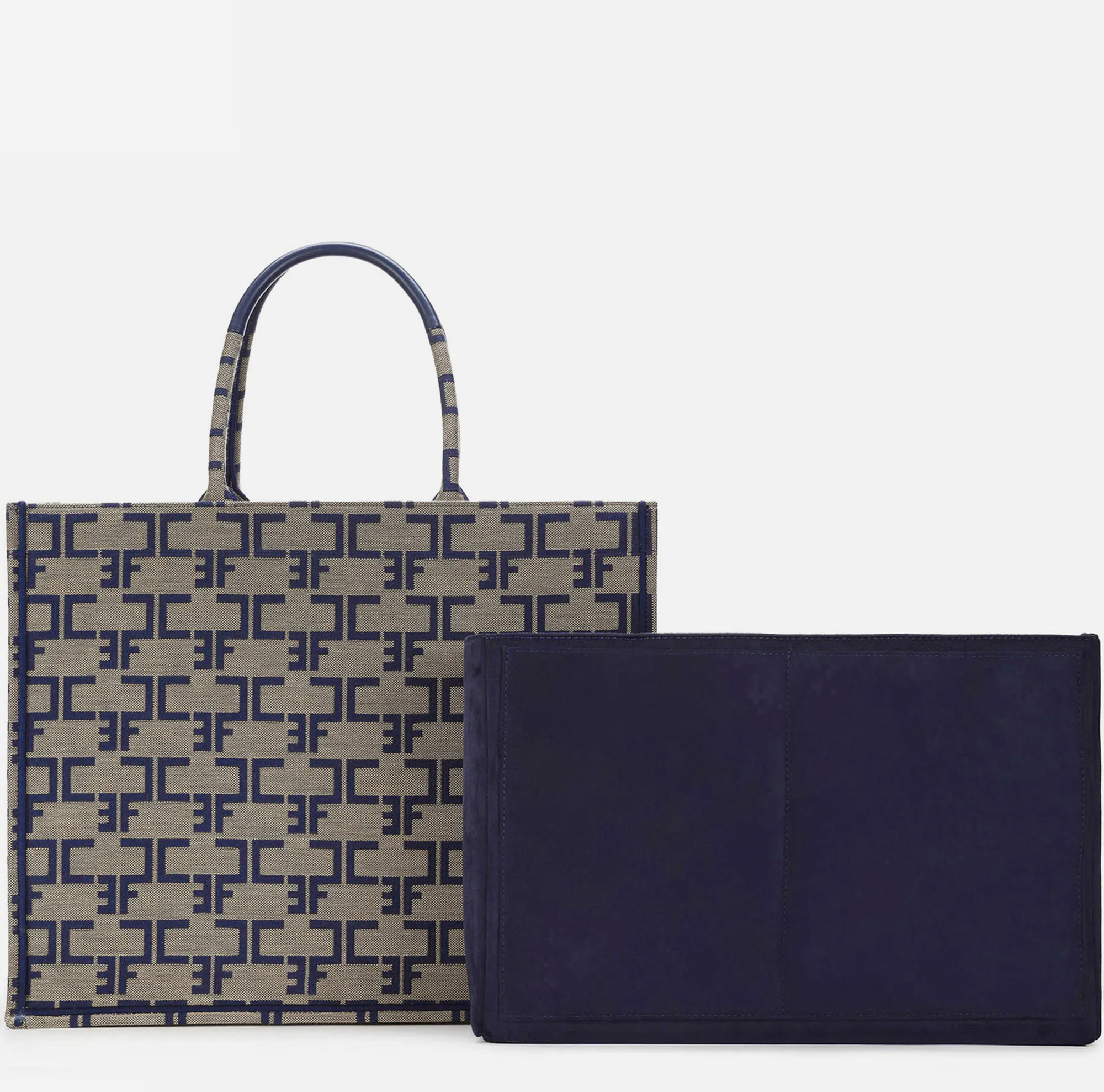 Elisabetta Franchi Borsa Monogram Grande Con Organizer^ Borse A Mano