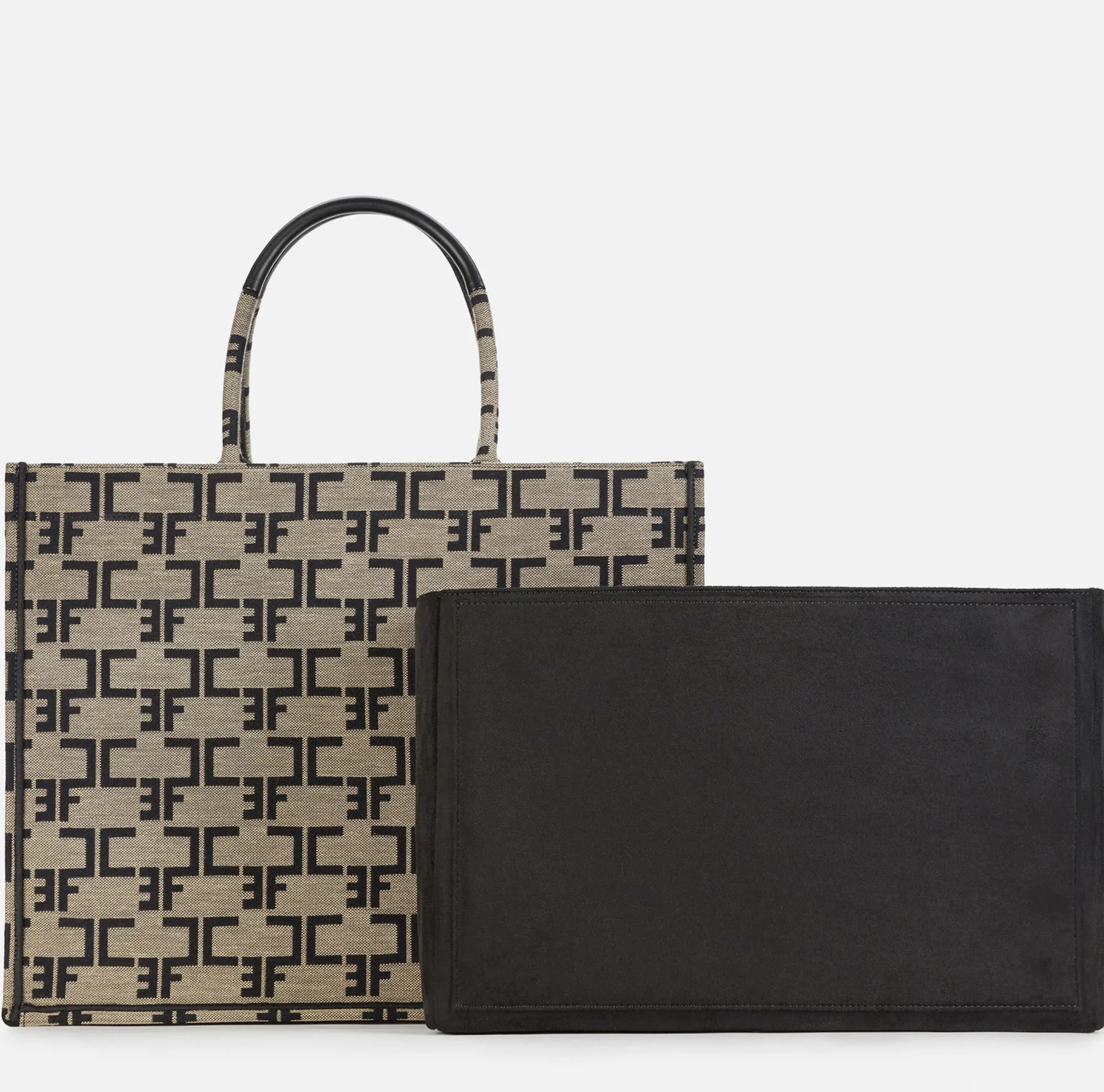 Elisabetta Franchi Borsa Monogram Grande Con Organizer^ Borse A Mano