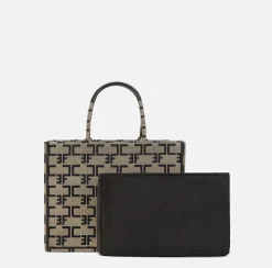 Elisabetta Franchi Borsa Monogram Media Con Organizer^ Borse A Mano
