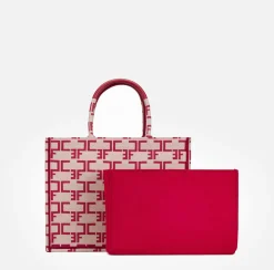 Elisabetta Franchi Borsa Monogram Media Con Organizer^ Borse A Mano