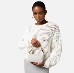 Elisabetta Franchi Camera Bag Con Morsetto In Metallo^ Borse A Tracolla