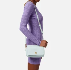 Elisabetta Franchi Camera Bag Con Tasca E Logo In Metallo^ Borse A Tracolla