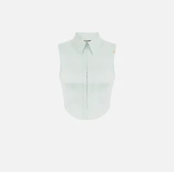 Elisabetta Franchi Camicia A Bustier In Popeline Di Cotone^ Camicie E Bluse