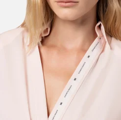 Elisabetta Franchi Camicia Body In Georgette Incrociata Con Nastro Logato^ Top, T-Shirt & Body