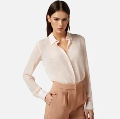 Elisabetta Franchi Camicia In Georgette Di Seta^ Camicie E Bluse